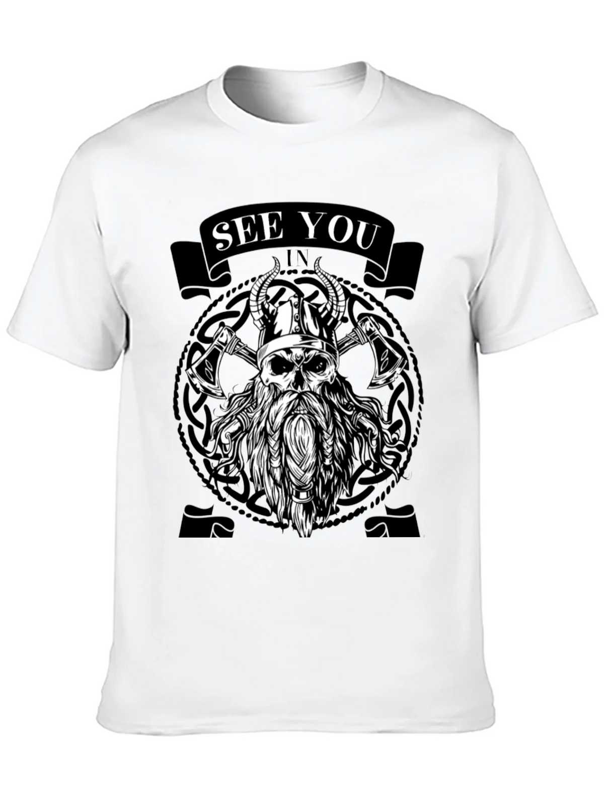 Viking Skull Graphic Tee - See You In Valhalla product image 9