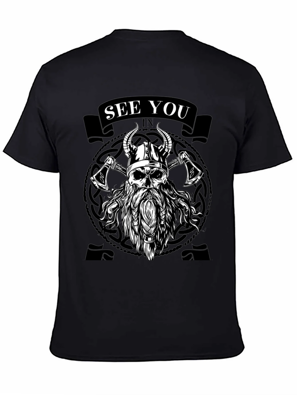 Viking Skull Graphic Tee - See You In Valhalla product image 4