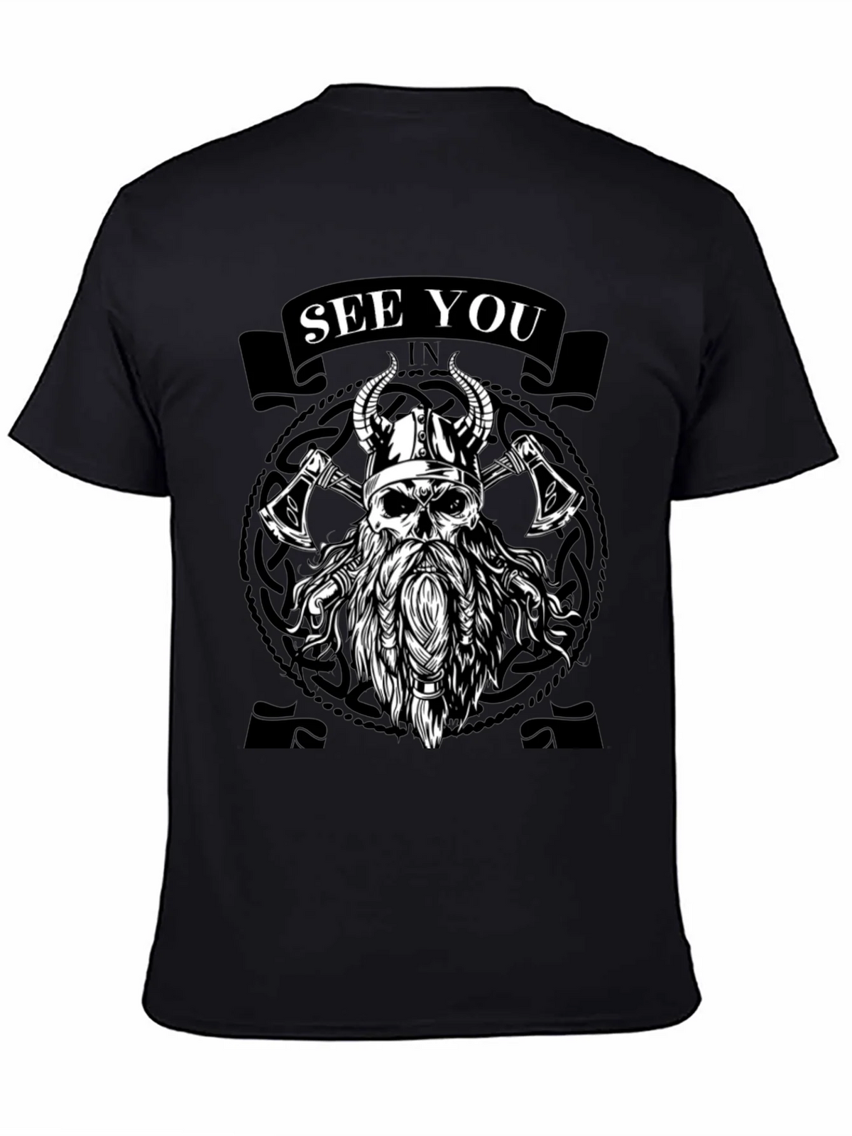 Viking Skull Graphic Tee - See You In Valhalla product image 4