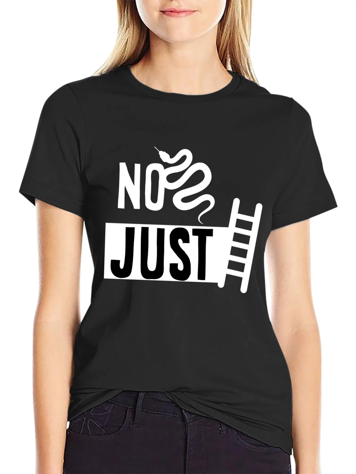 No Just Ladder T-Shirt - Snake & Graphic Tee product image 2