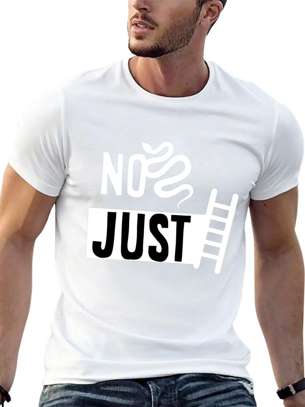 No Just Ladder T-Shirt - Snake & Graphic Tee product image 12