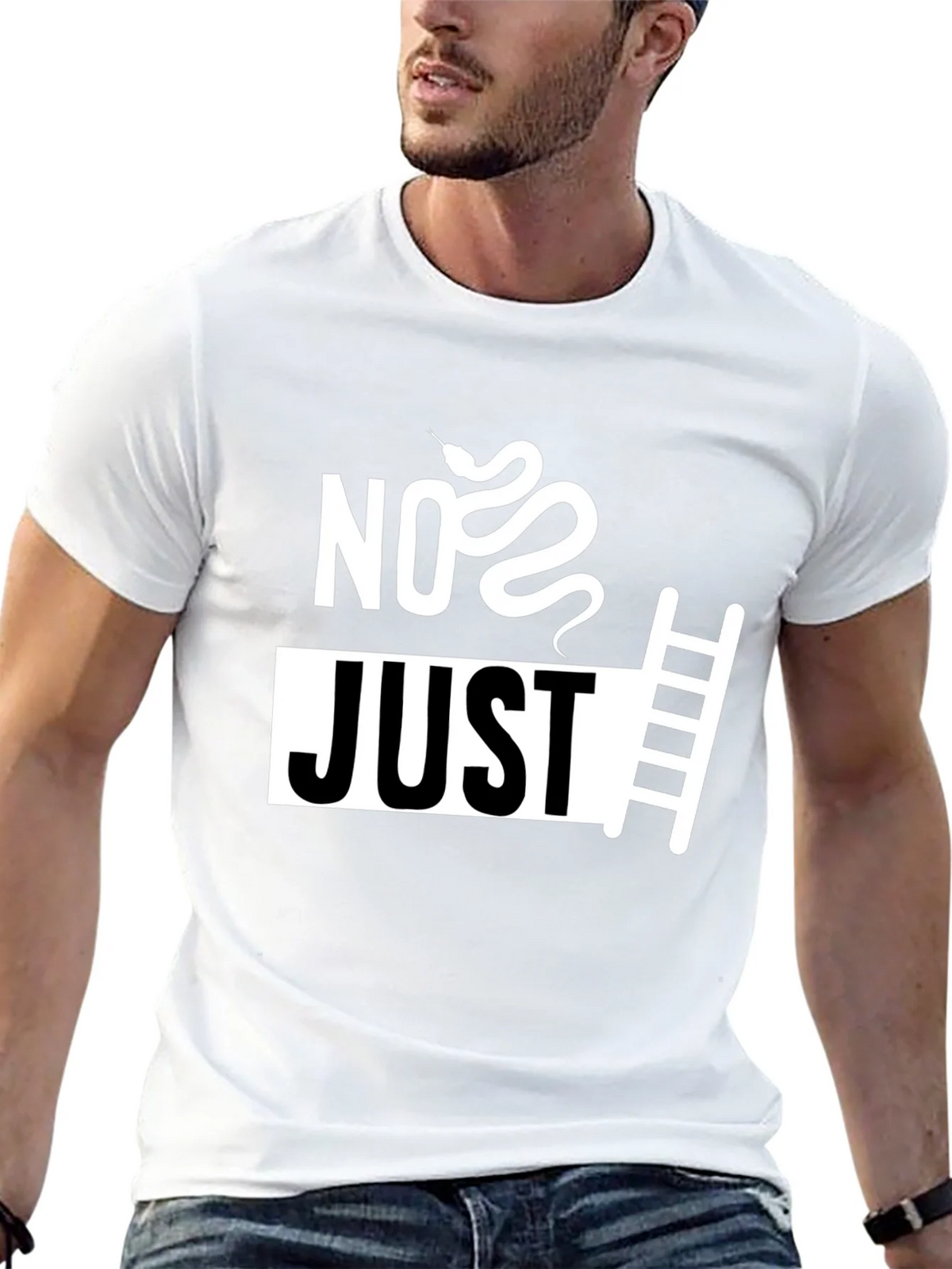 No Just Ladder T-Shirt - Snake & Graphic Tee product image 12