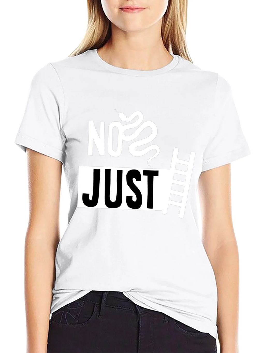 No Just Ladder T-Shirt - Snake & Graphic Tee product image 8