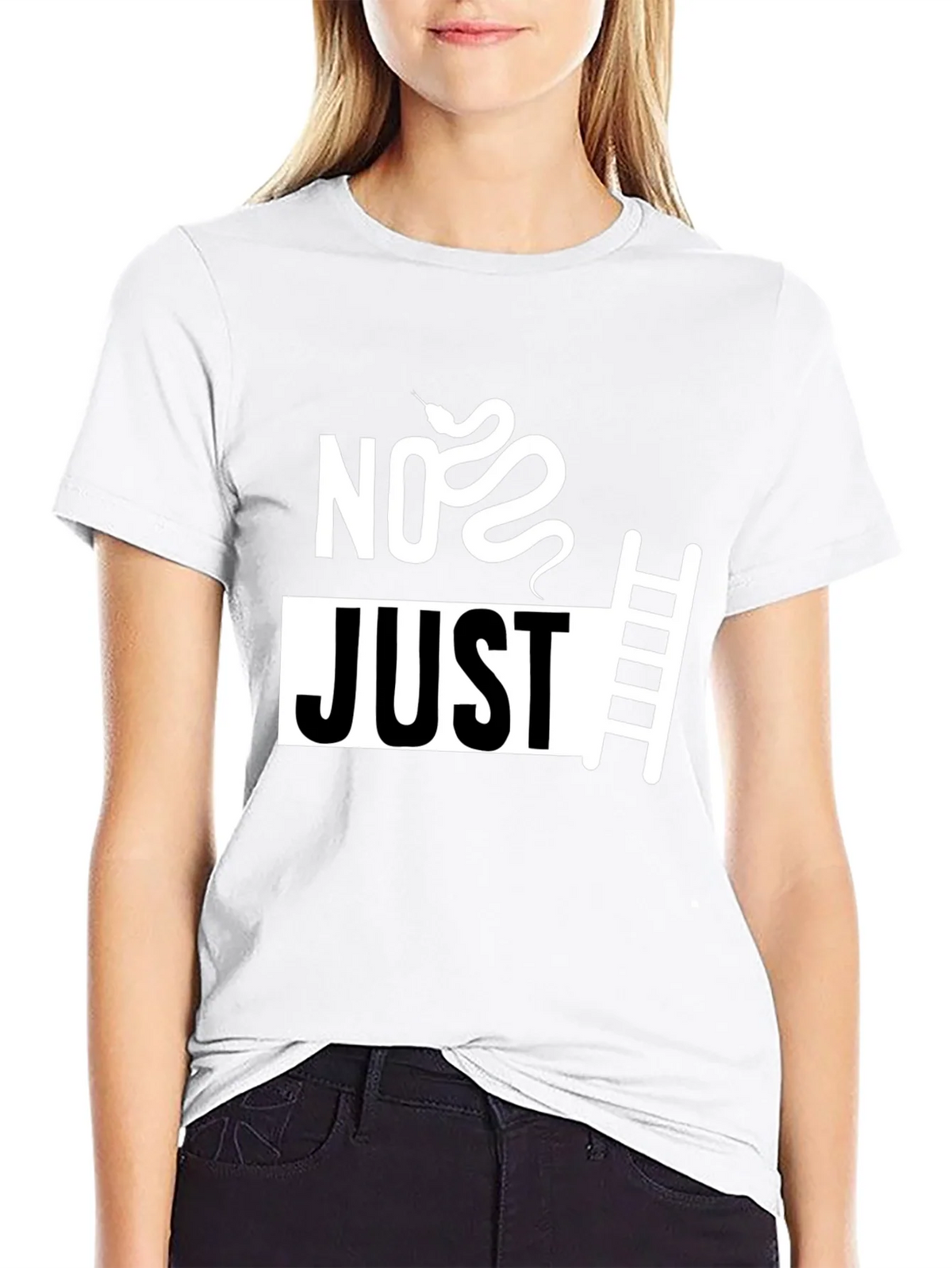 No Just Ladder T-Shirt - Snake & Graphic Tee product image 8