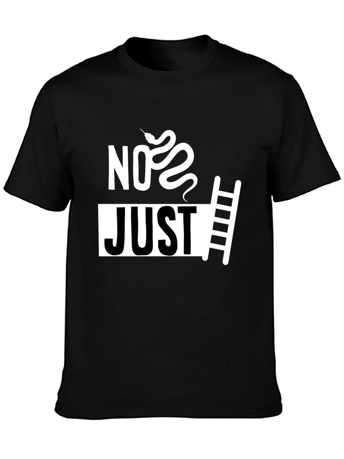 No Just Ladder T-Shirt - Snake & Graphic Tee product image 3