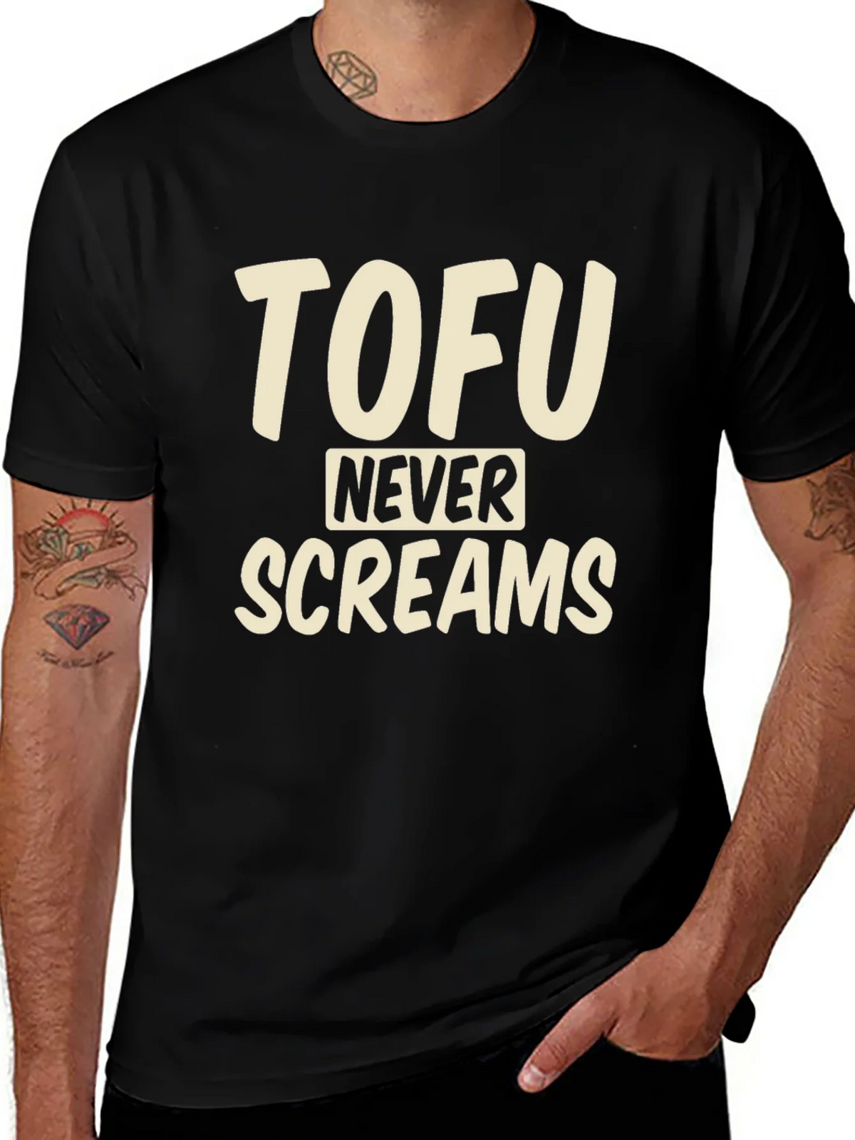 Tofu Never Screams Graphic Tee - Comfort & Style product image 1