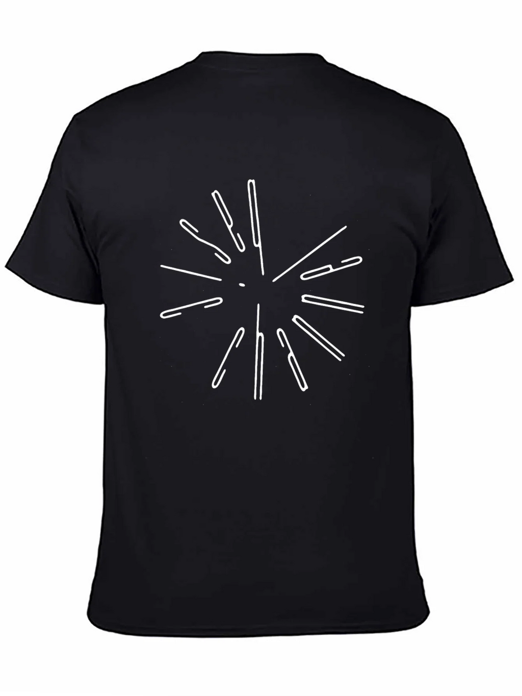 Abstract Burst Graphic Black Tee product image 1