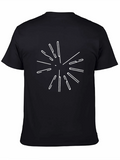 Abstract Burst Graphic Black Tee product image 1