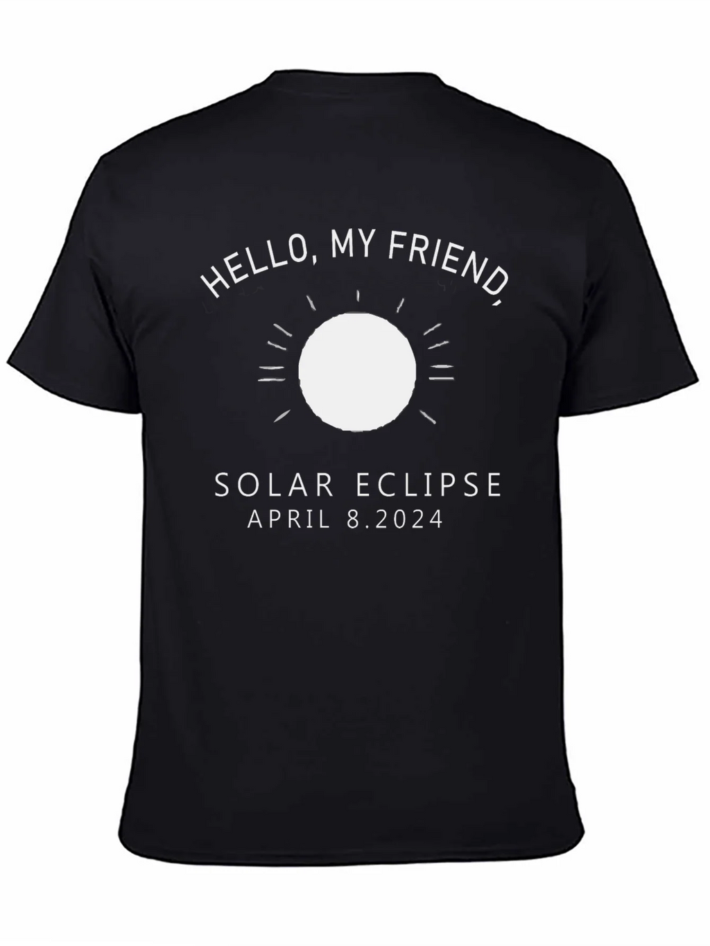Solar Eclipse April 8 2024 Black T-Shirt product image 4