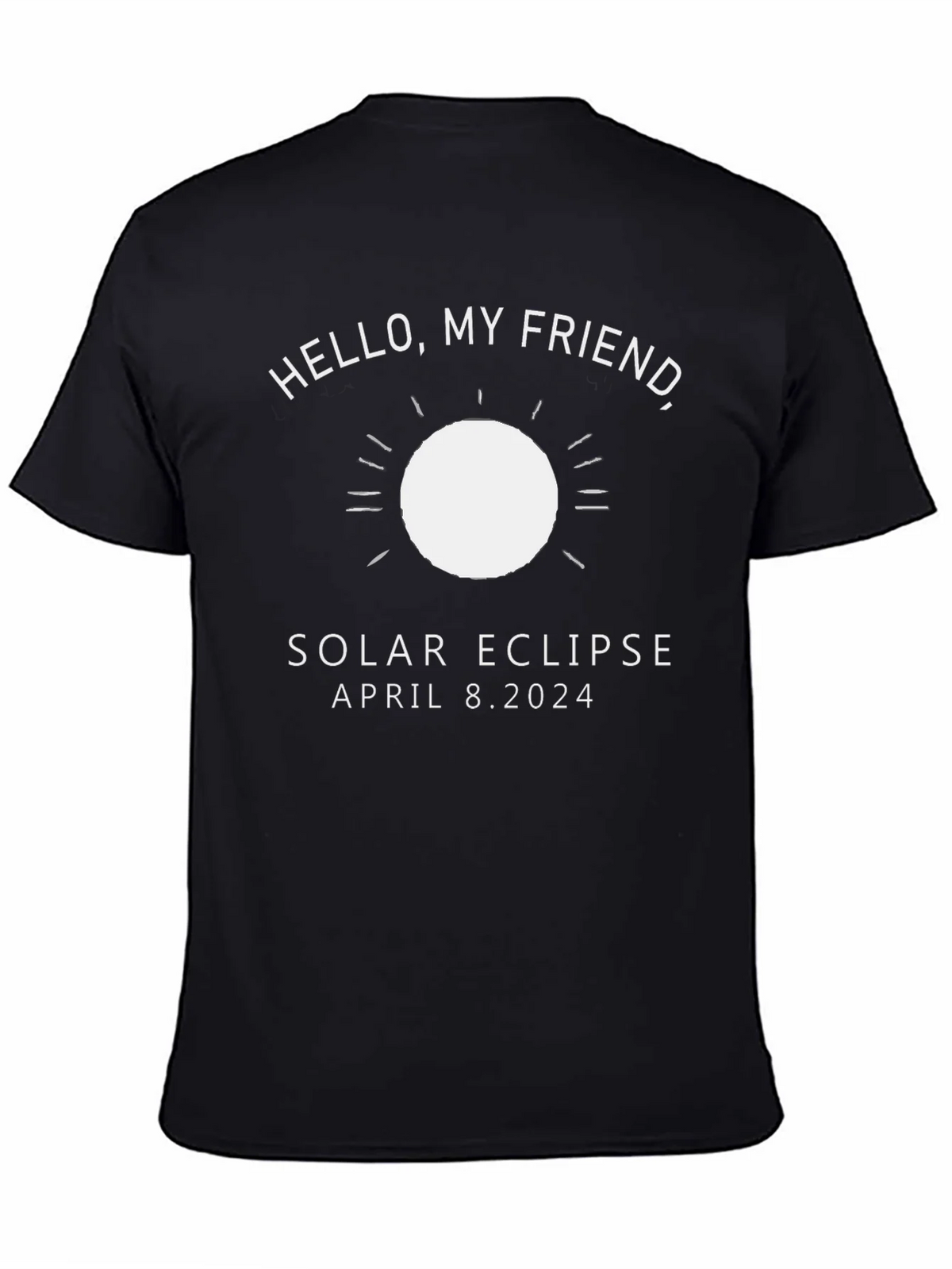 Solar Eclipse April 8 2024 Black T-Shirt product image 4