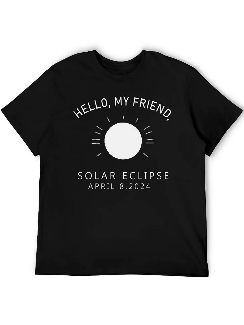 Solar Eclipse April 8 2024 Black T-Shirt product image 5
