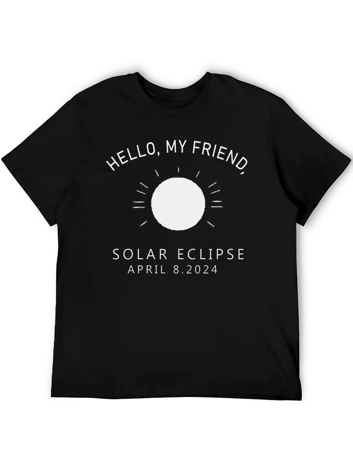 Solar Eclipse April 8 2024 Black T-Shirt product image 5