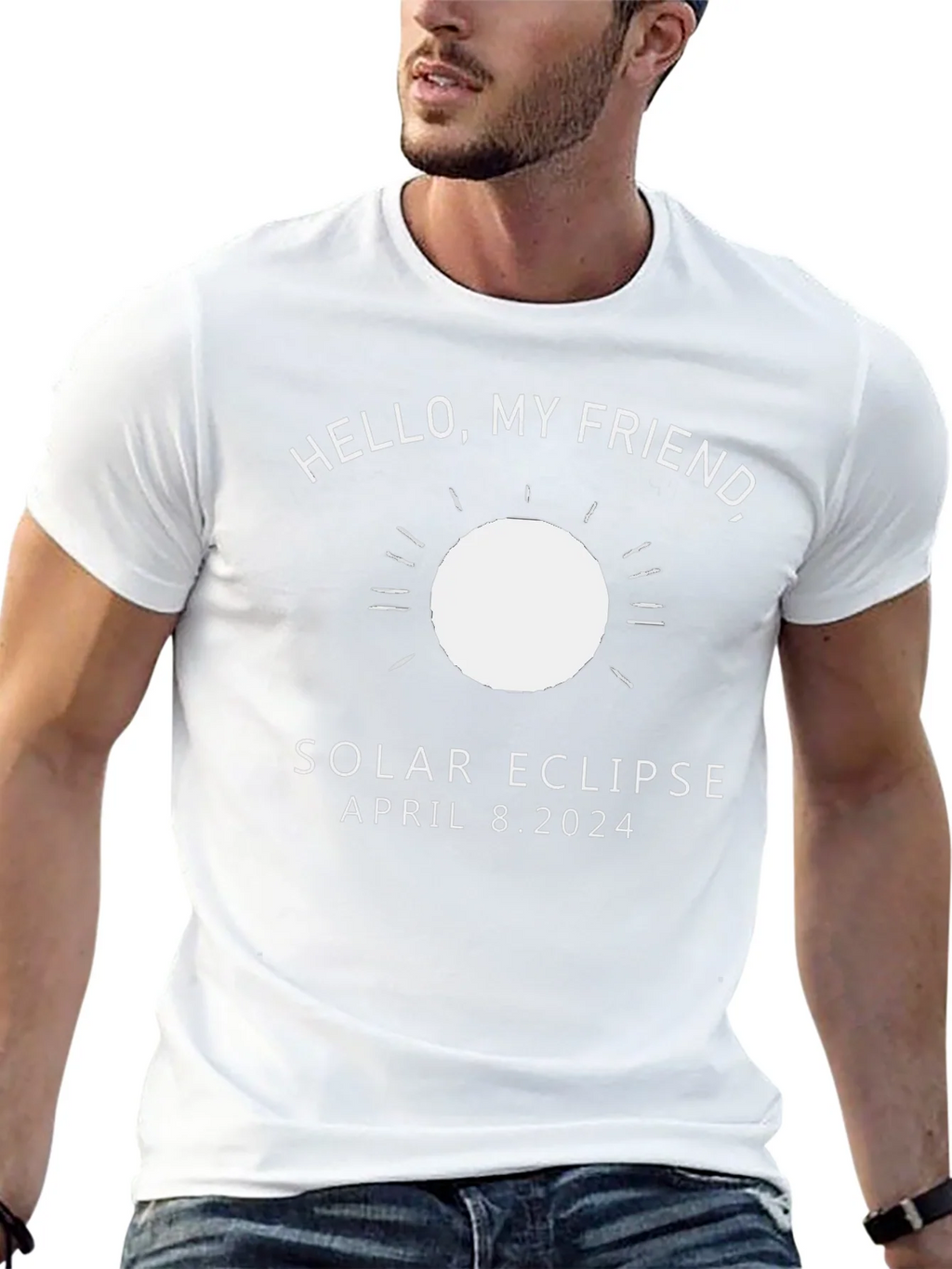 Solar Eclipse April 8 2024 Black T-Shirt product image 12