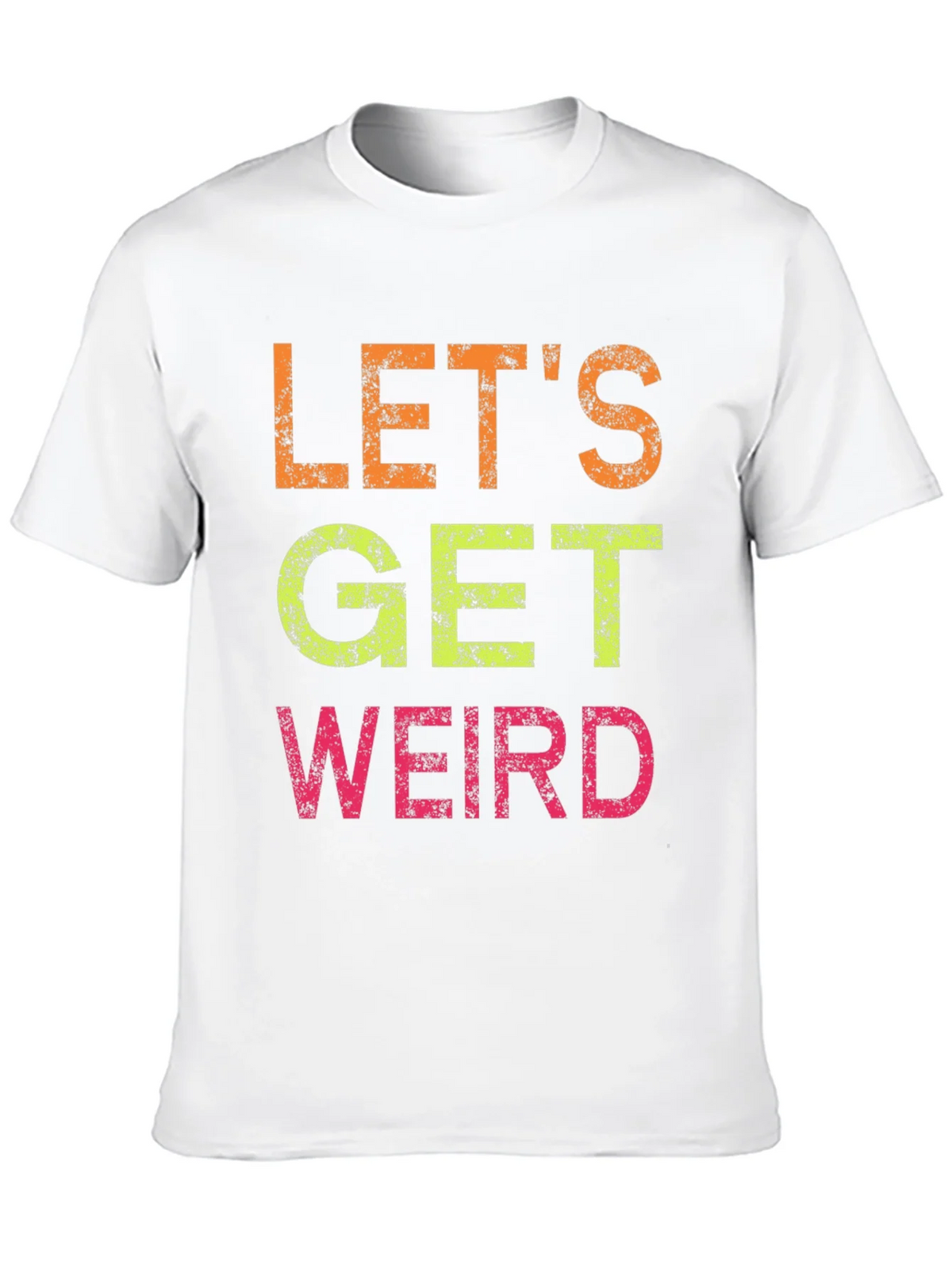 Lets Get Weird Graphic Tee - Black Cotton T-Shirt product image 9