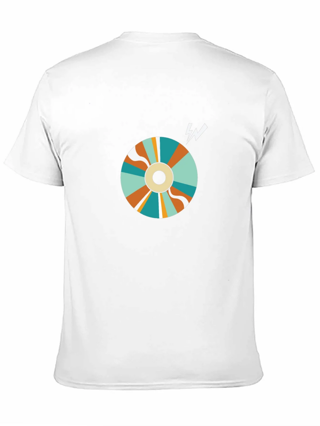 Retro Swirl Graphic Tee - Black Cotton Blend product image 6