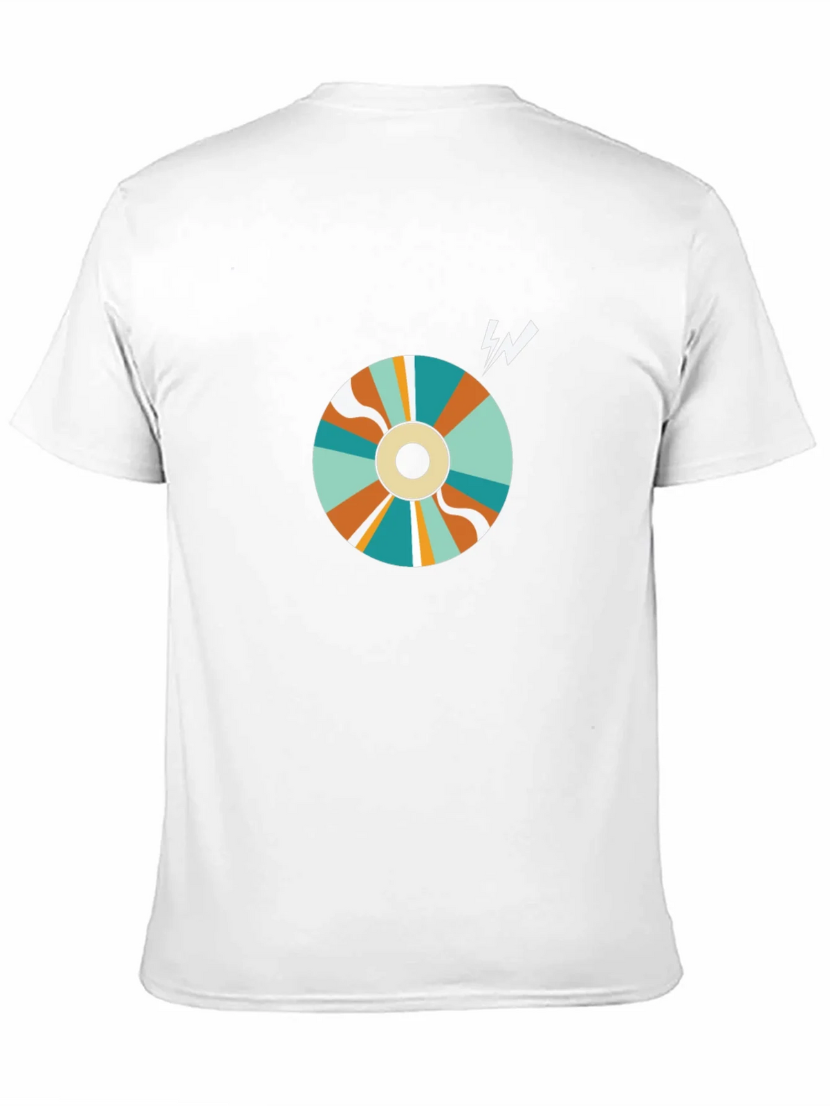 Retro Swirl Graphic Tee - Black Cotton Blend product image 6