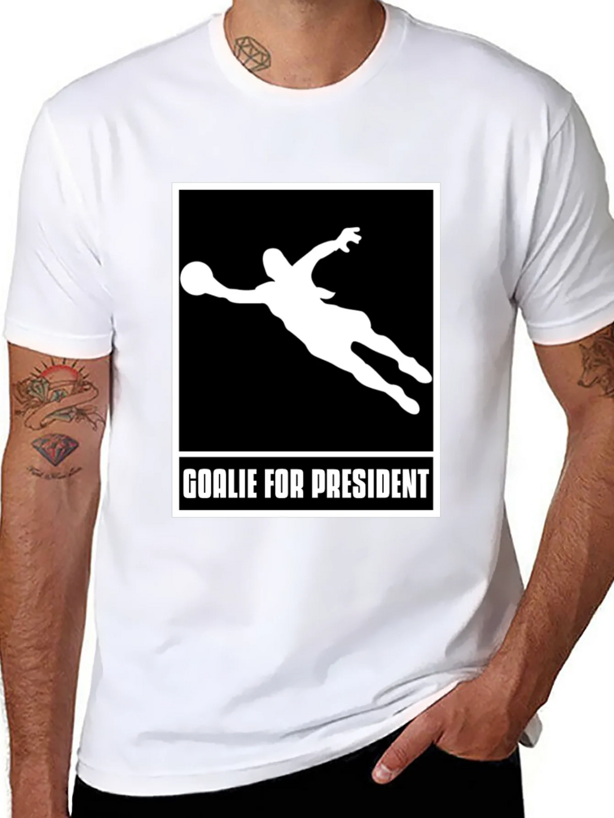 Goalie for President Graphic T-Shirt product image 7