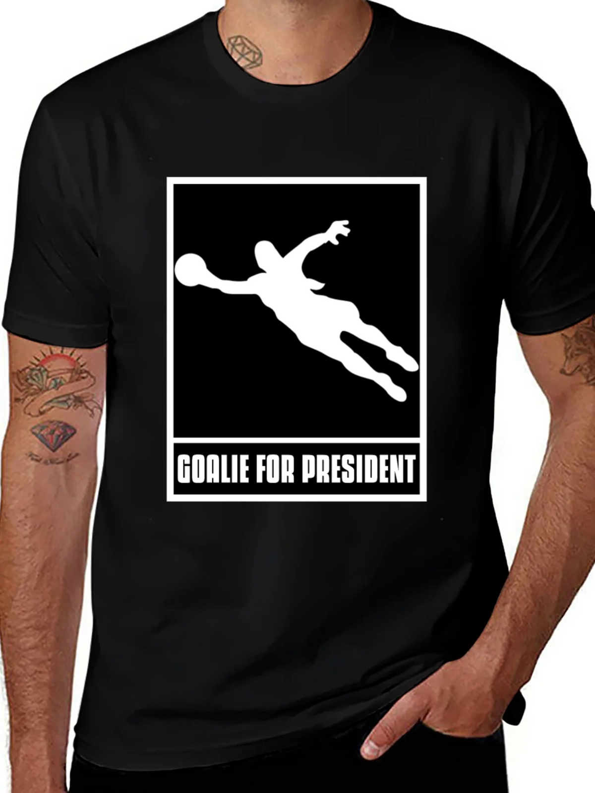 Goalie for President Graphic T-Shirt product image 1