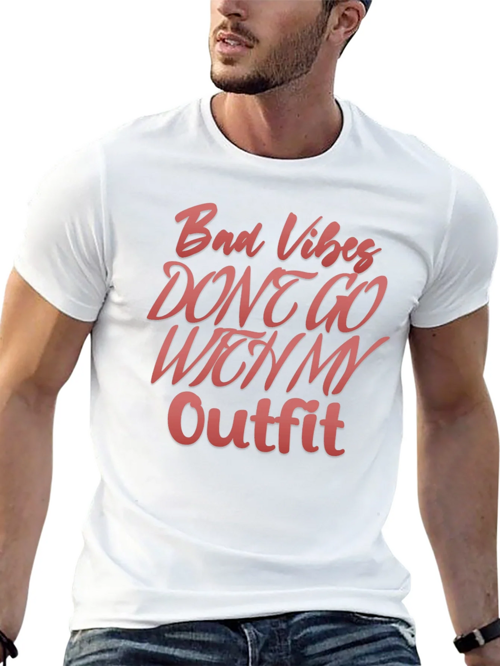 Bad Vibes Outfit T-Shirt - Stylish Graphic Tee product image 12