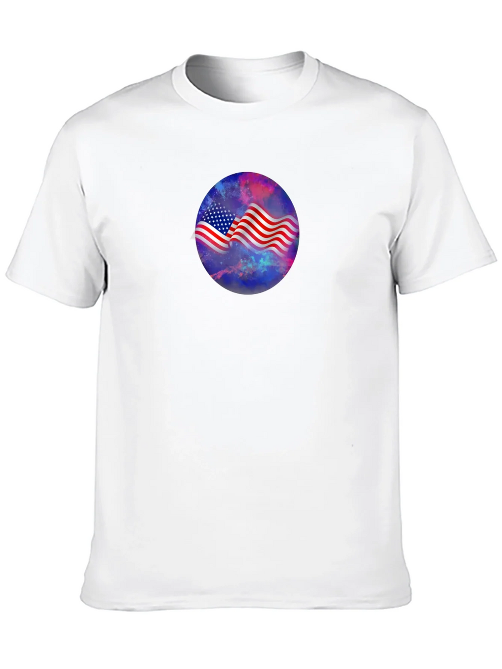 American Flag Galaxy Graphic Tee - Patriotic Style product image 9