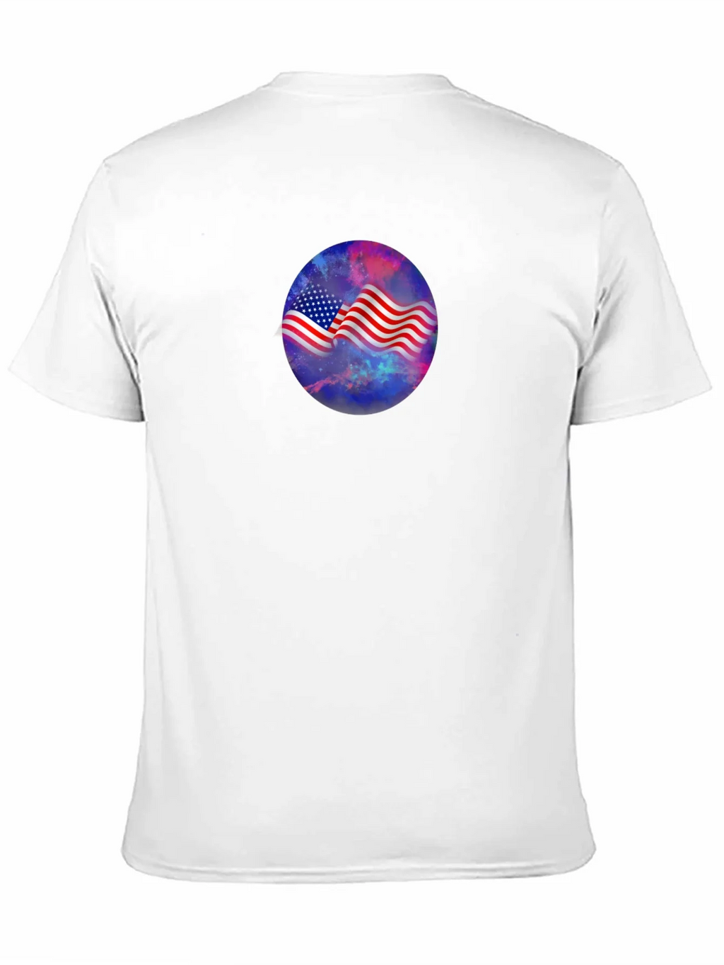 American Flag Galaxy Graphic Tee - Patriotic Style product image 10