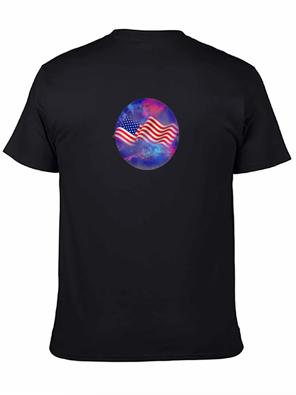 American Flag Galaxy Graphic Tee - Patriotic Style product image 4