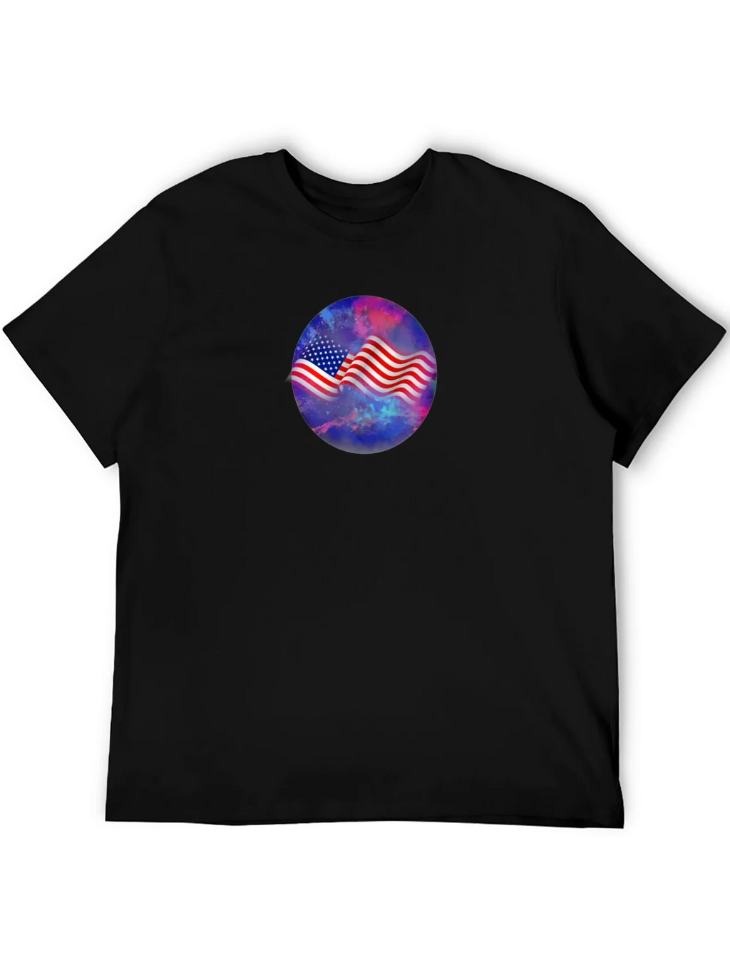 American Flag Galaxy Graphic Tee - Patriotic Style product image 5