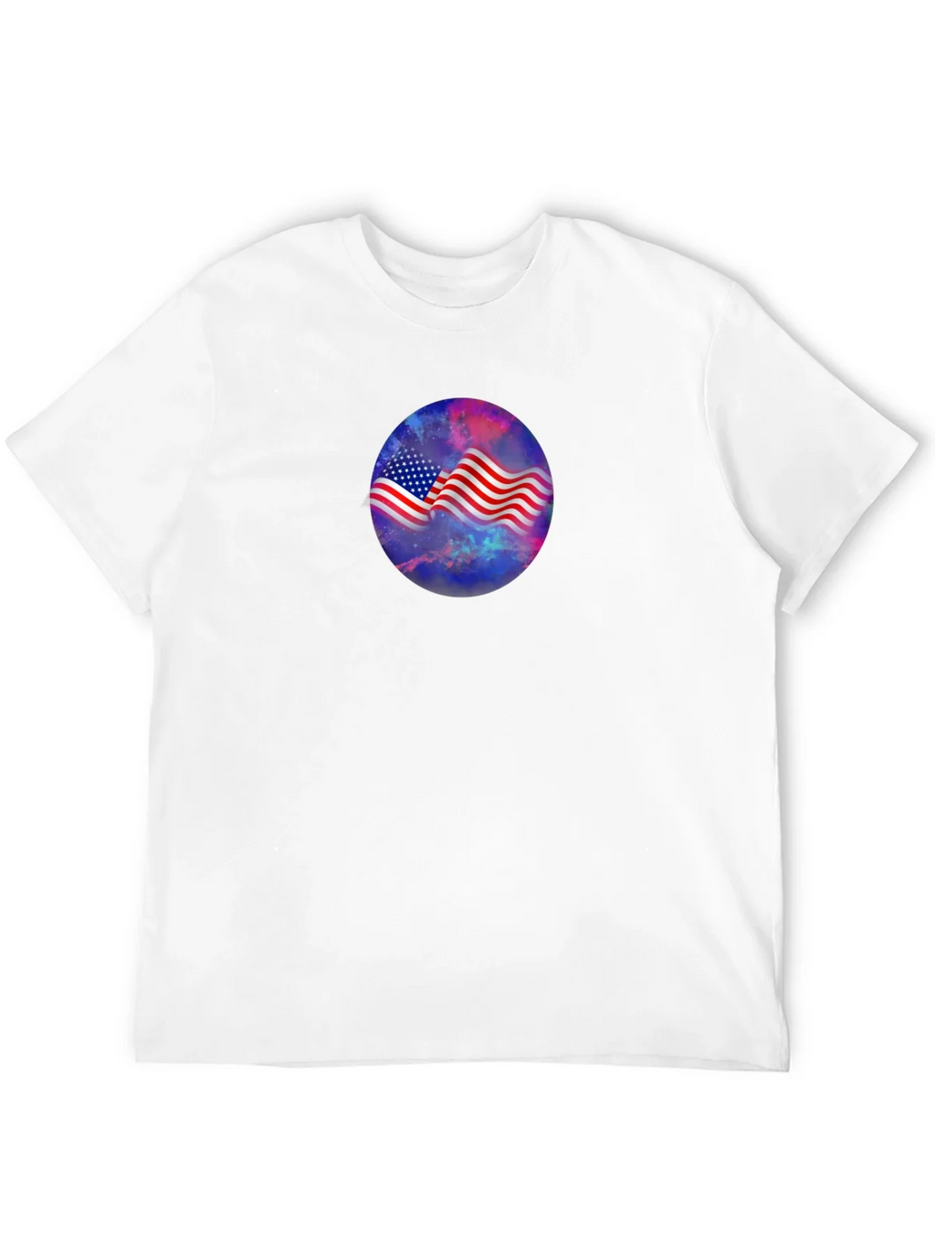 American Flag Galaxy Graphic Tee - Patriotic Style product image 11