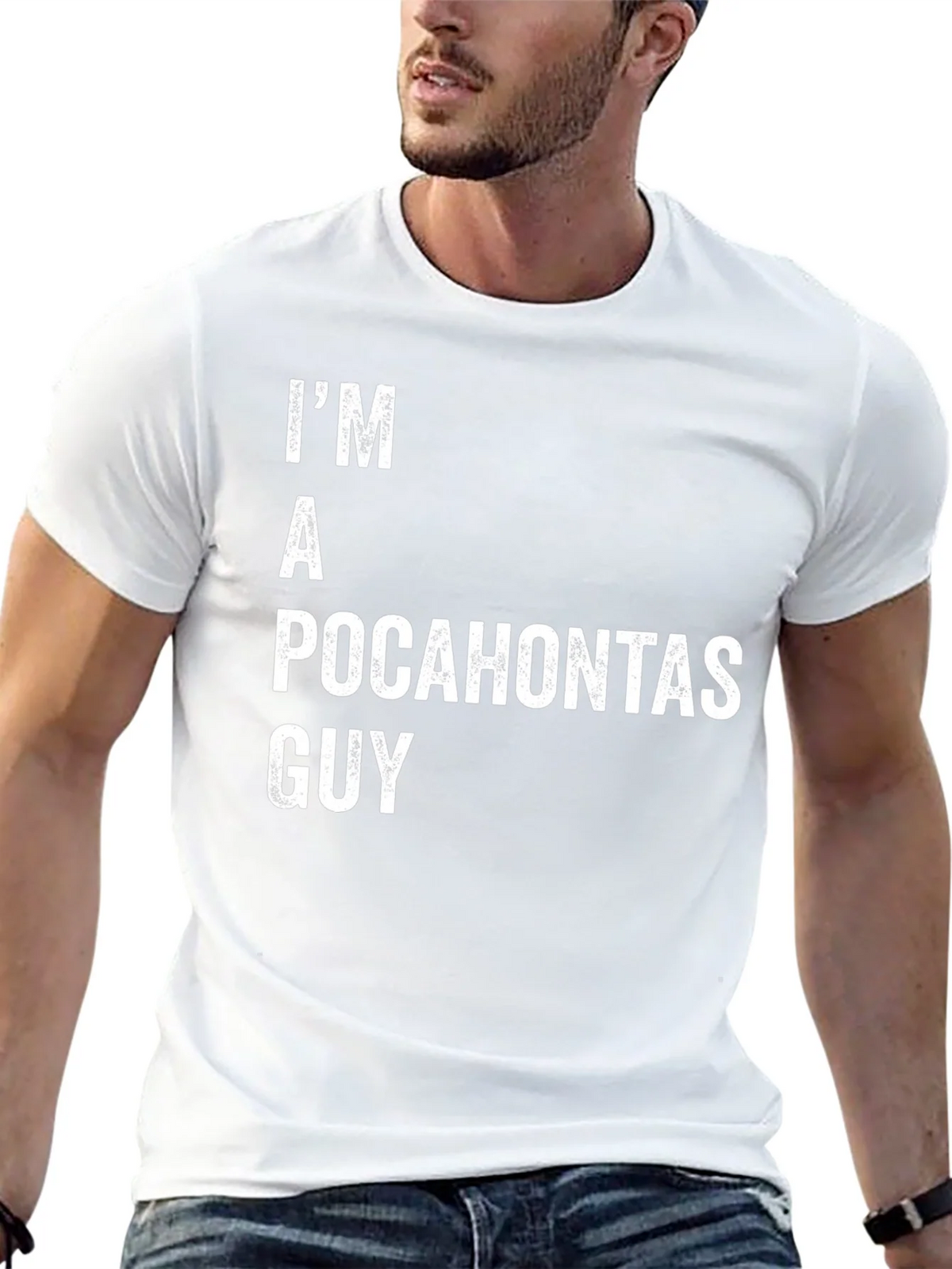 Im A Pocahontas Guy Funny T-Shirt product image 12