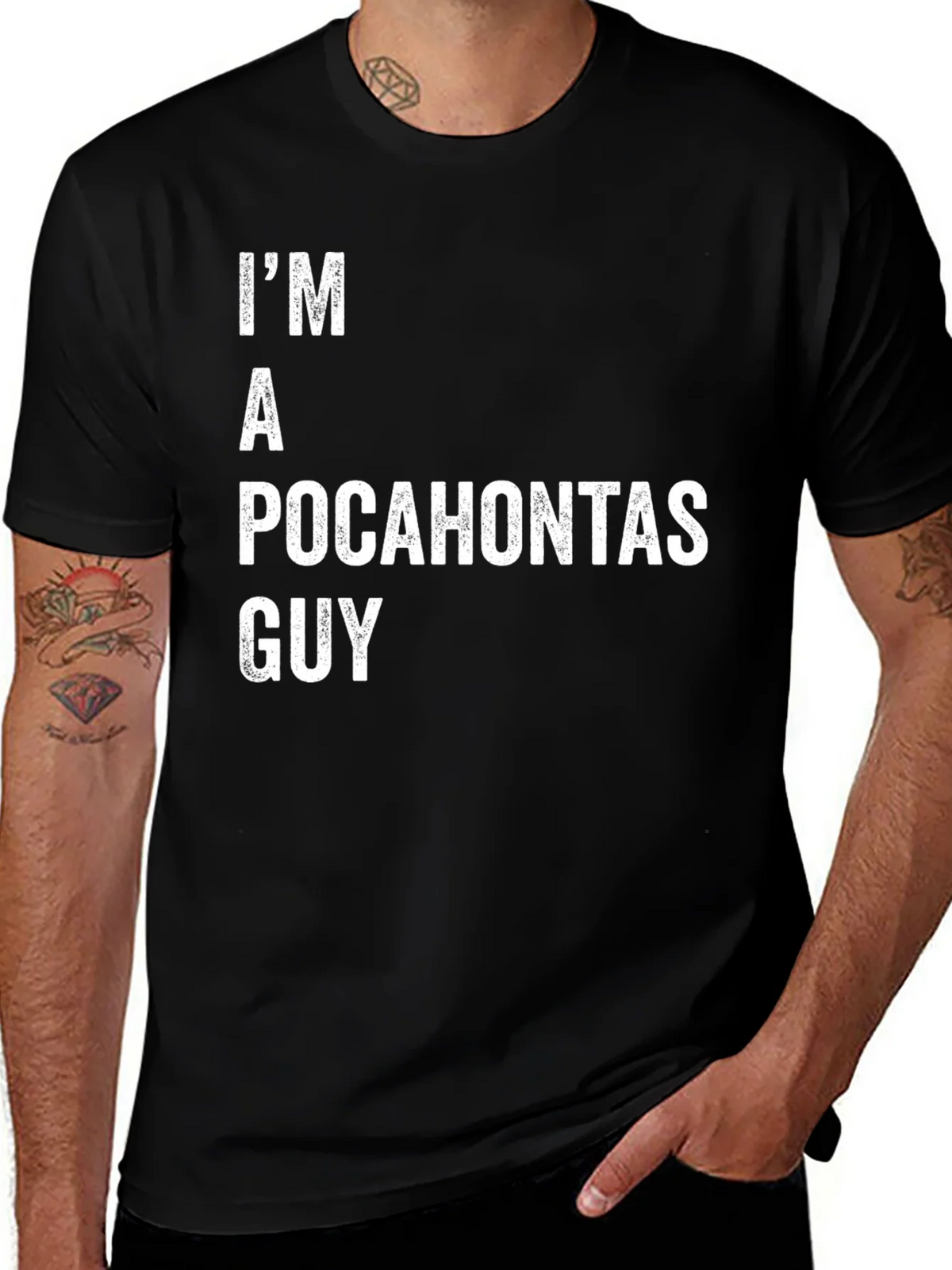 Im A Pocahontas Guy Funny T-Shirt product image 1
