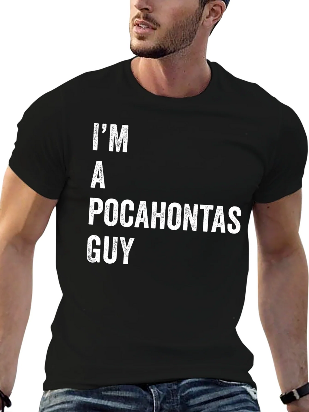 Im A Pocahontas Guy Funny T-Shirt product image 6