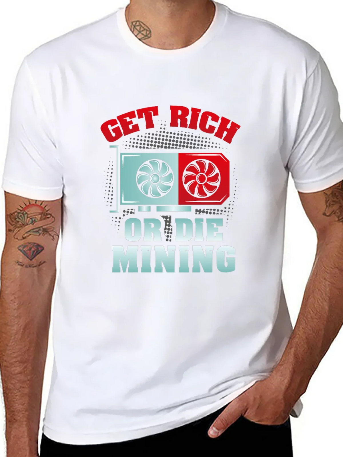 Get Rich or Die Mining T-Shirt product image 7