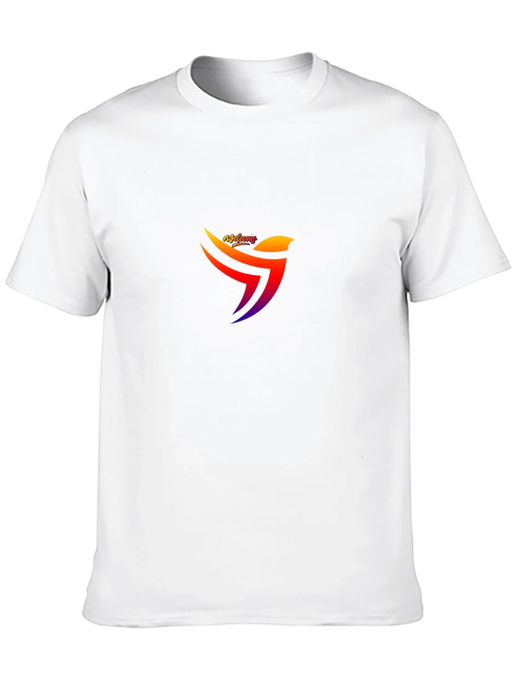 Modern Bird Logo Black T-Shirt product image 5