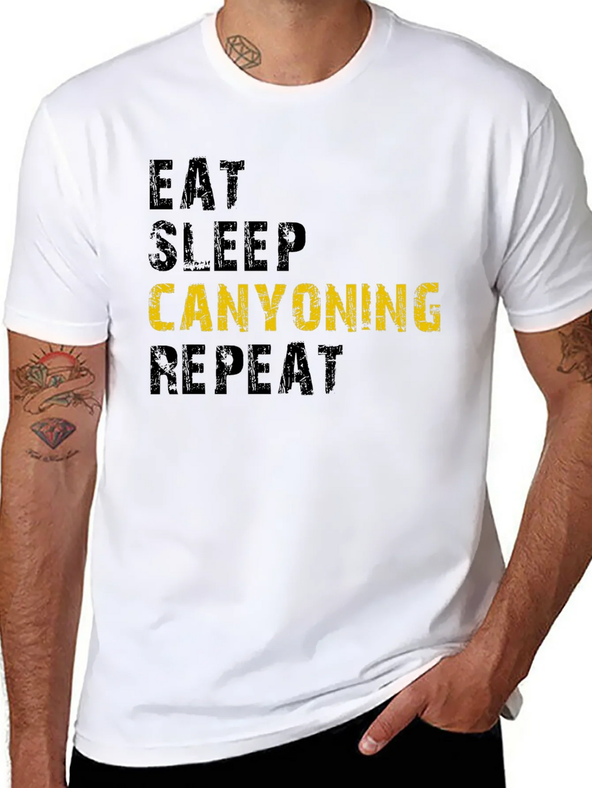 Eat Sleep Canyoning Repeat T-Shirt product image 7