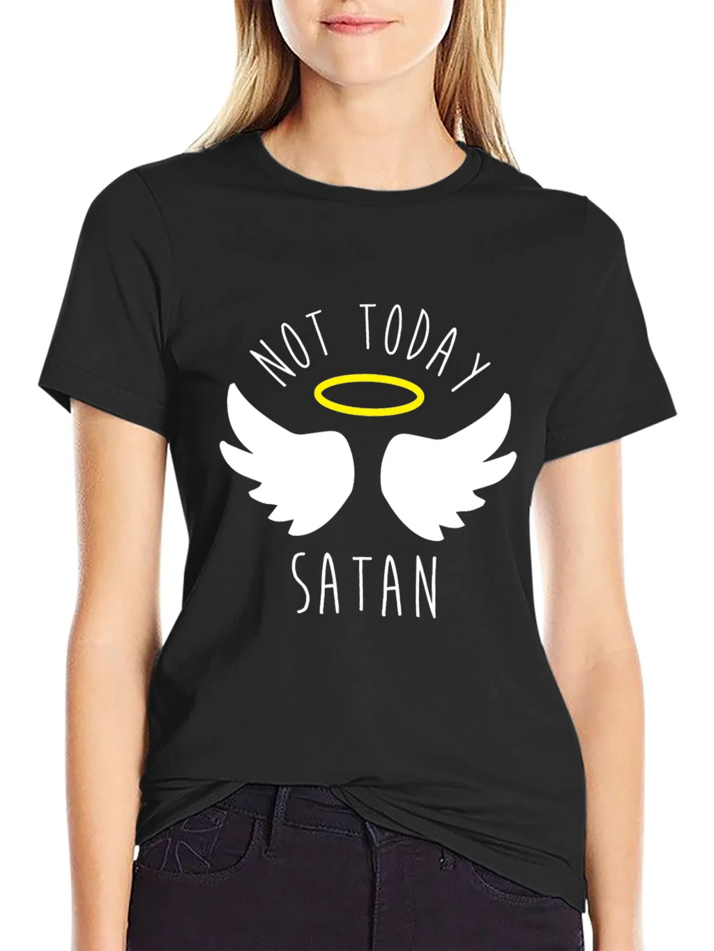 Not Today Satan Graphic Tee product image 1
