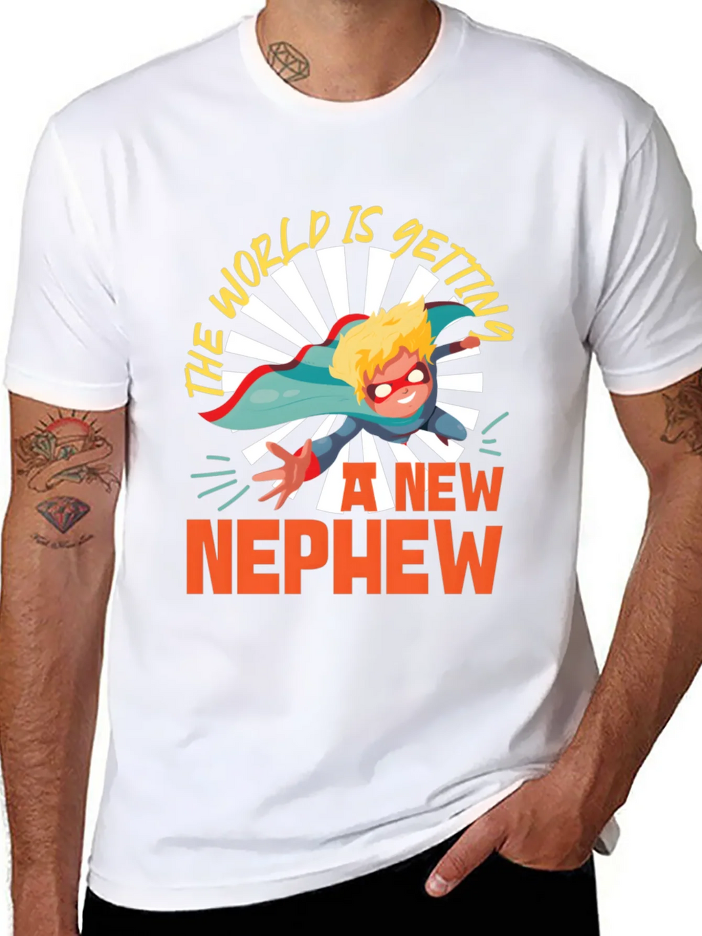 New Nephew T-Shirt Superhero Gift product image 7