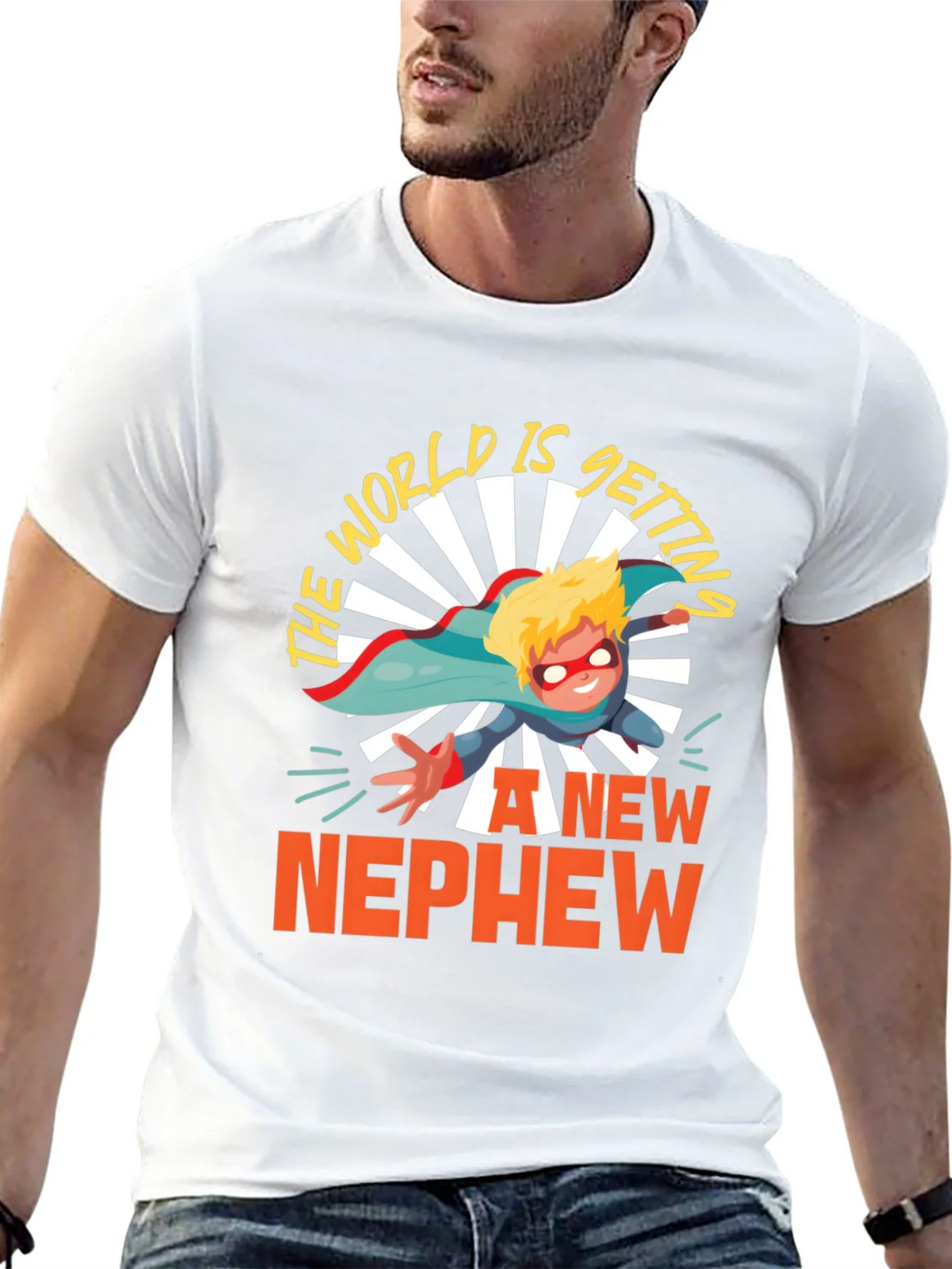 New Nephew T-Shirt Superhero Gift product image 12