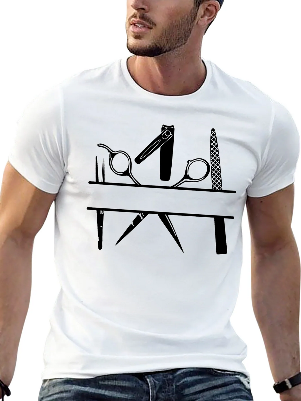 Barber Tool Graphic Tee - Stylish Black T-Shirt for Barbers product image 12