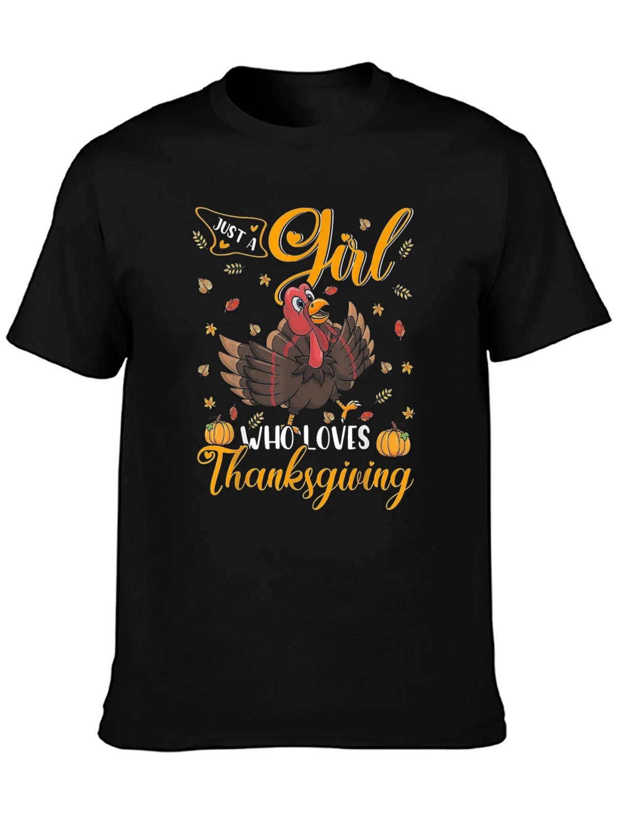 Thanksgiving Girl Turkey T-Shirt product image 3