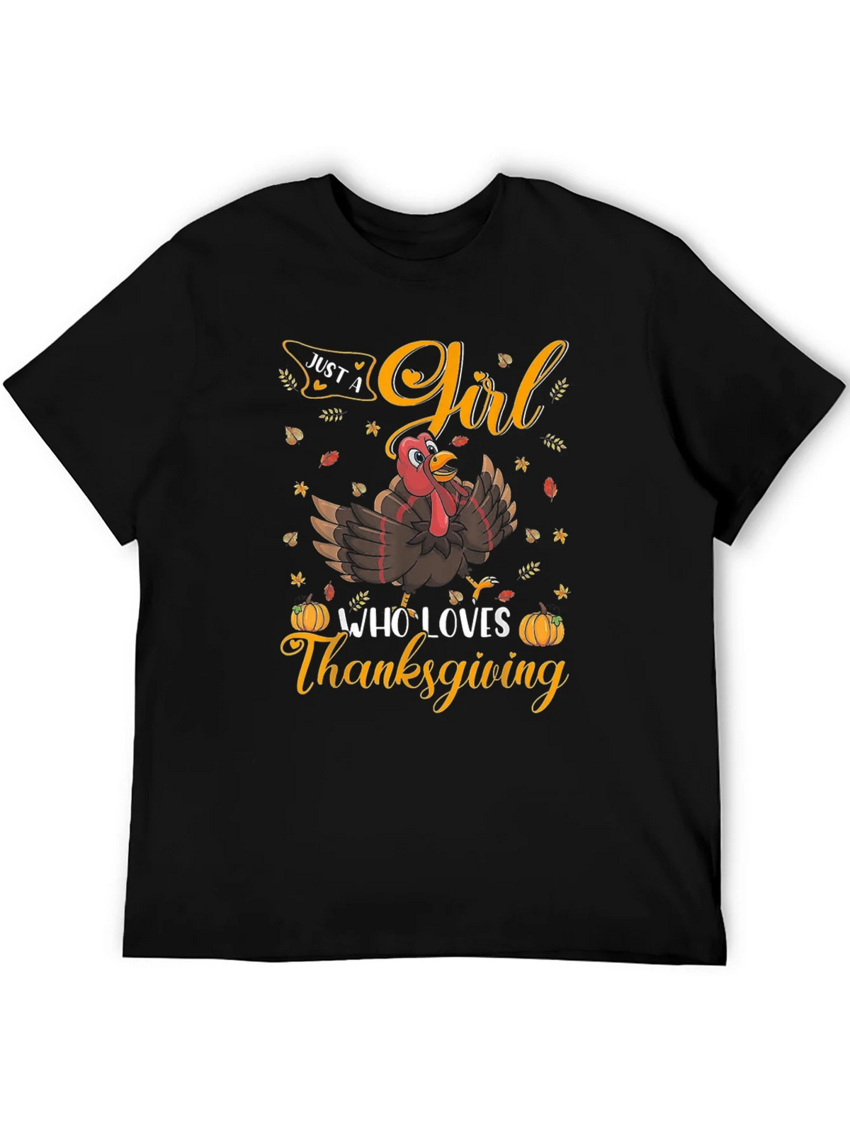 Thanksgiving Girl Turkey T-Shirt product image 5