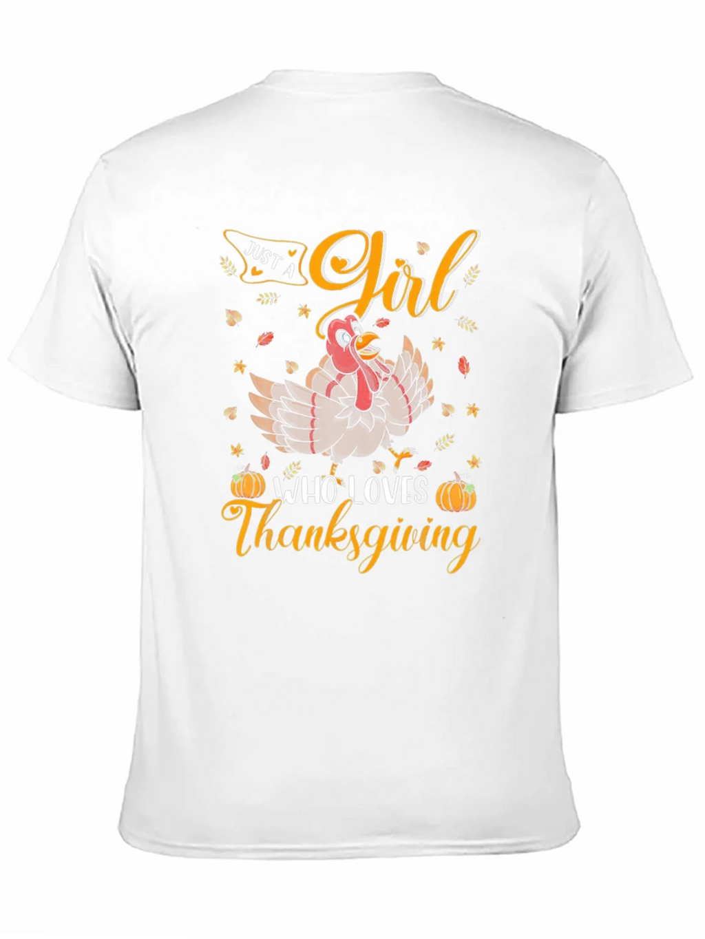 Thanksgiving Girl Turkey T-Shirt product image 10