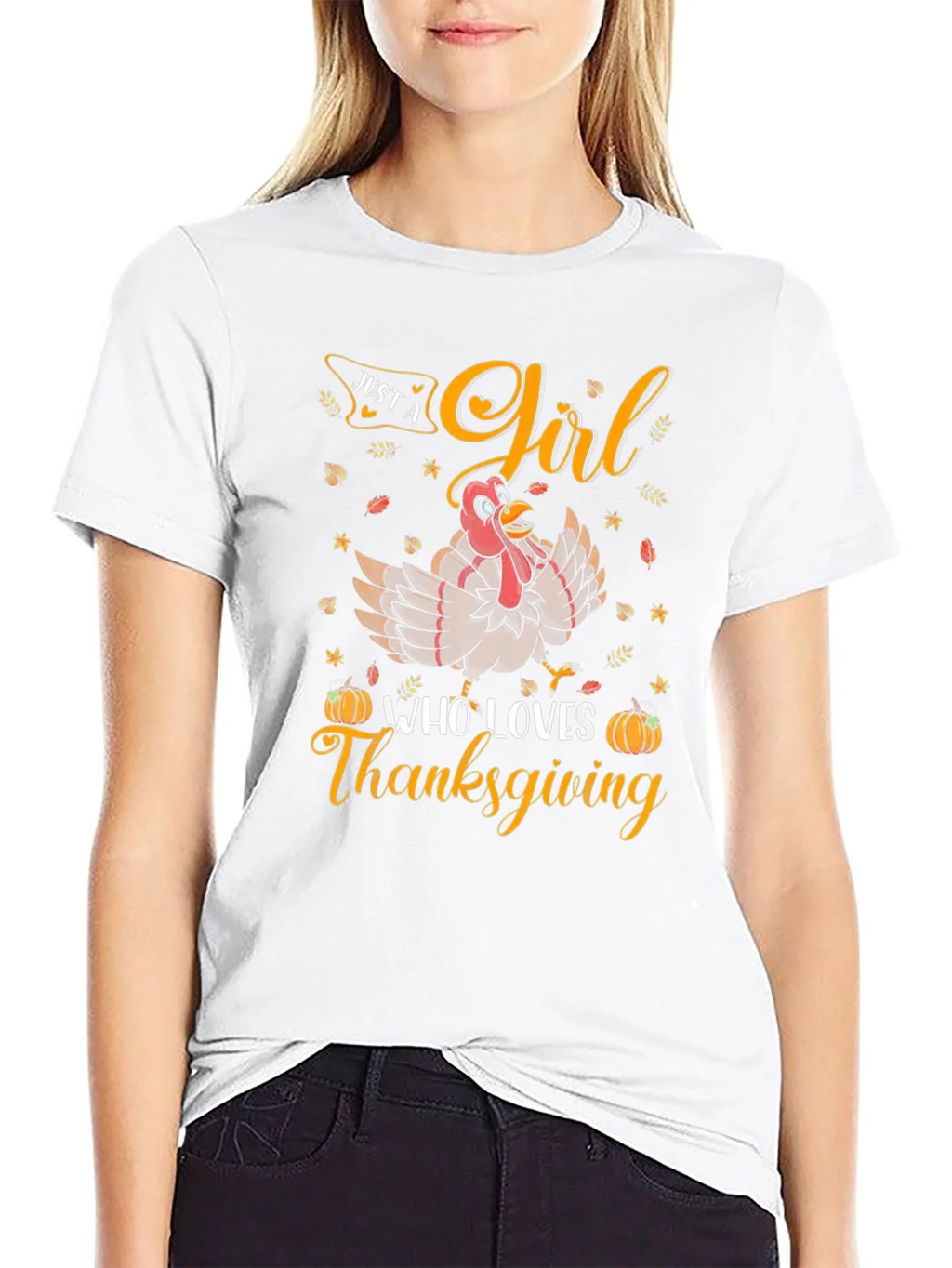 Thanksgiving Girl Turkey T-Shirt product image 8