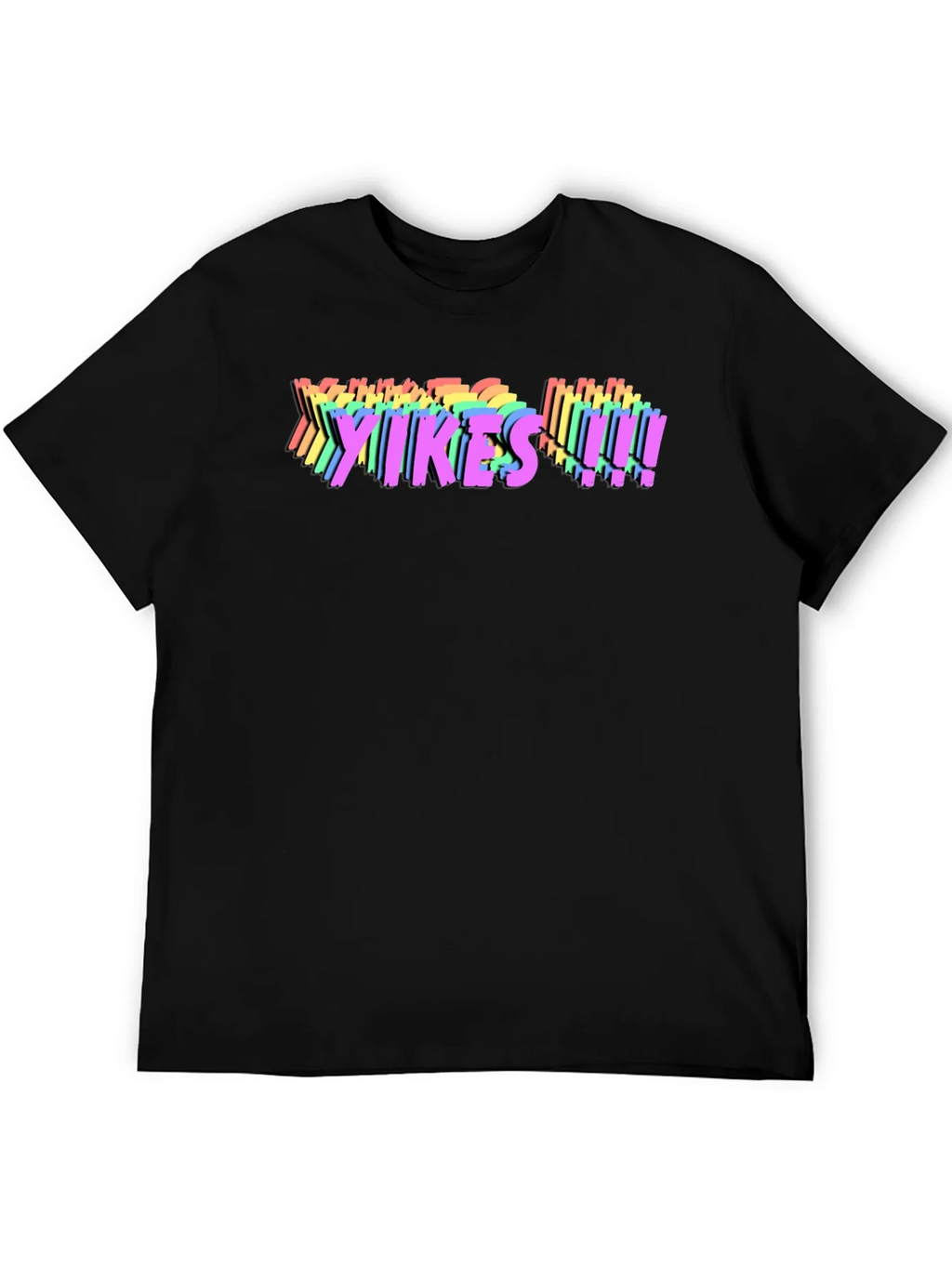 Yikes! Rainbow Graphic T-Shirt - Bold Statement Tee product image 5