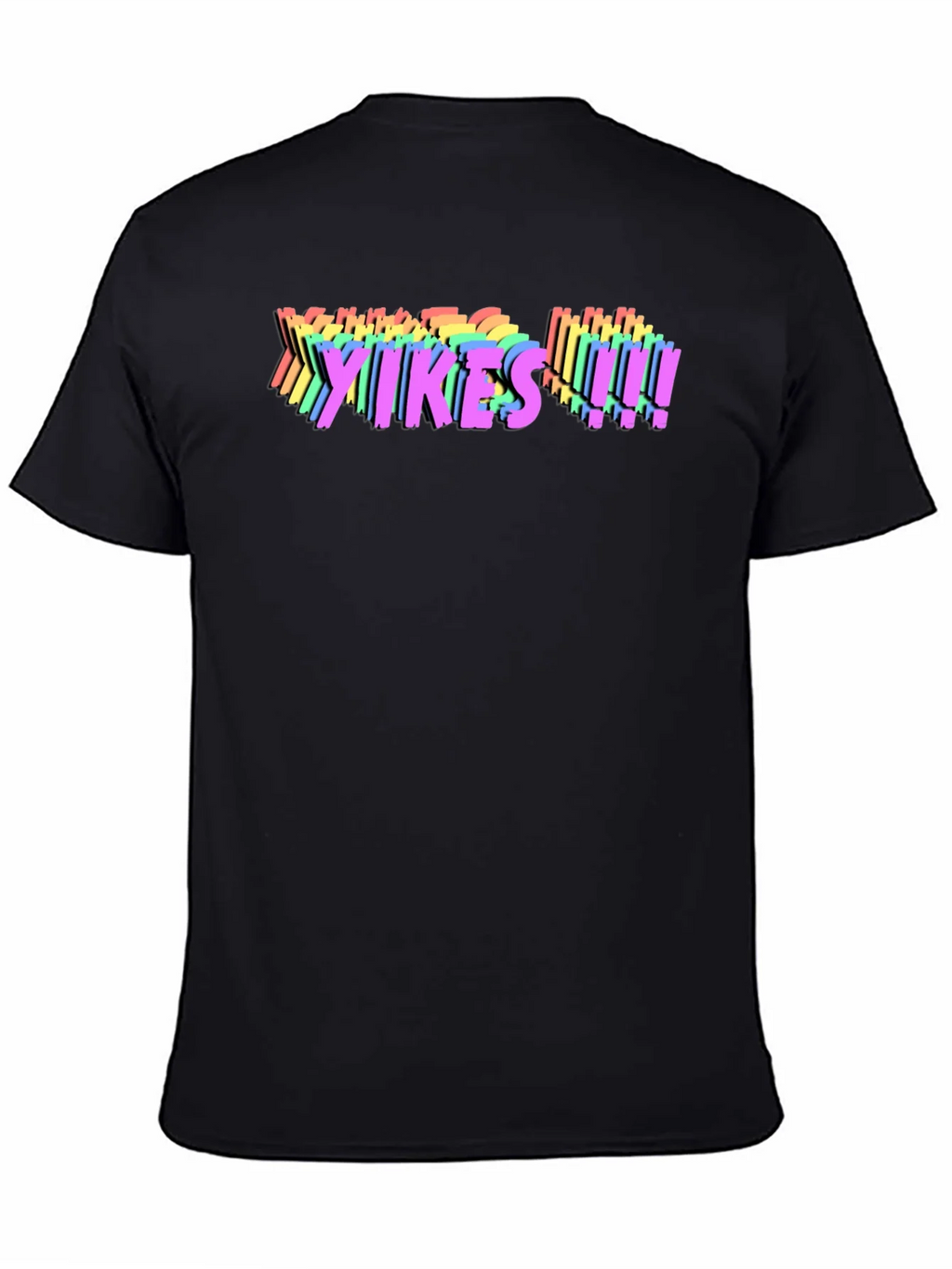 Yikes! Rainbow Graphic T-Shirt - Bold Statement Tee product image 4