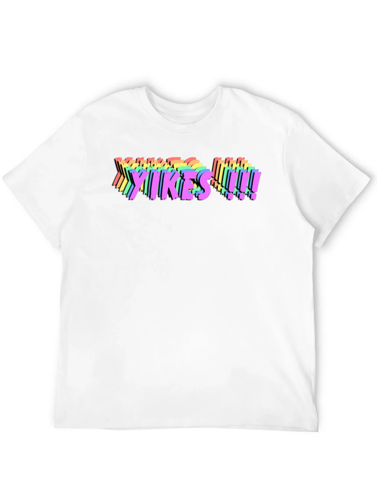 Yikes! Rainbow Graphic T-Shirt - Bold Statement Tee product image 11