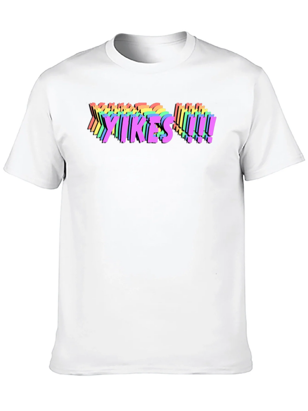Yikes! Rainbow Graphic T-Shirt - Bold Statement Tee product image 9