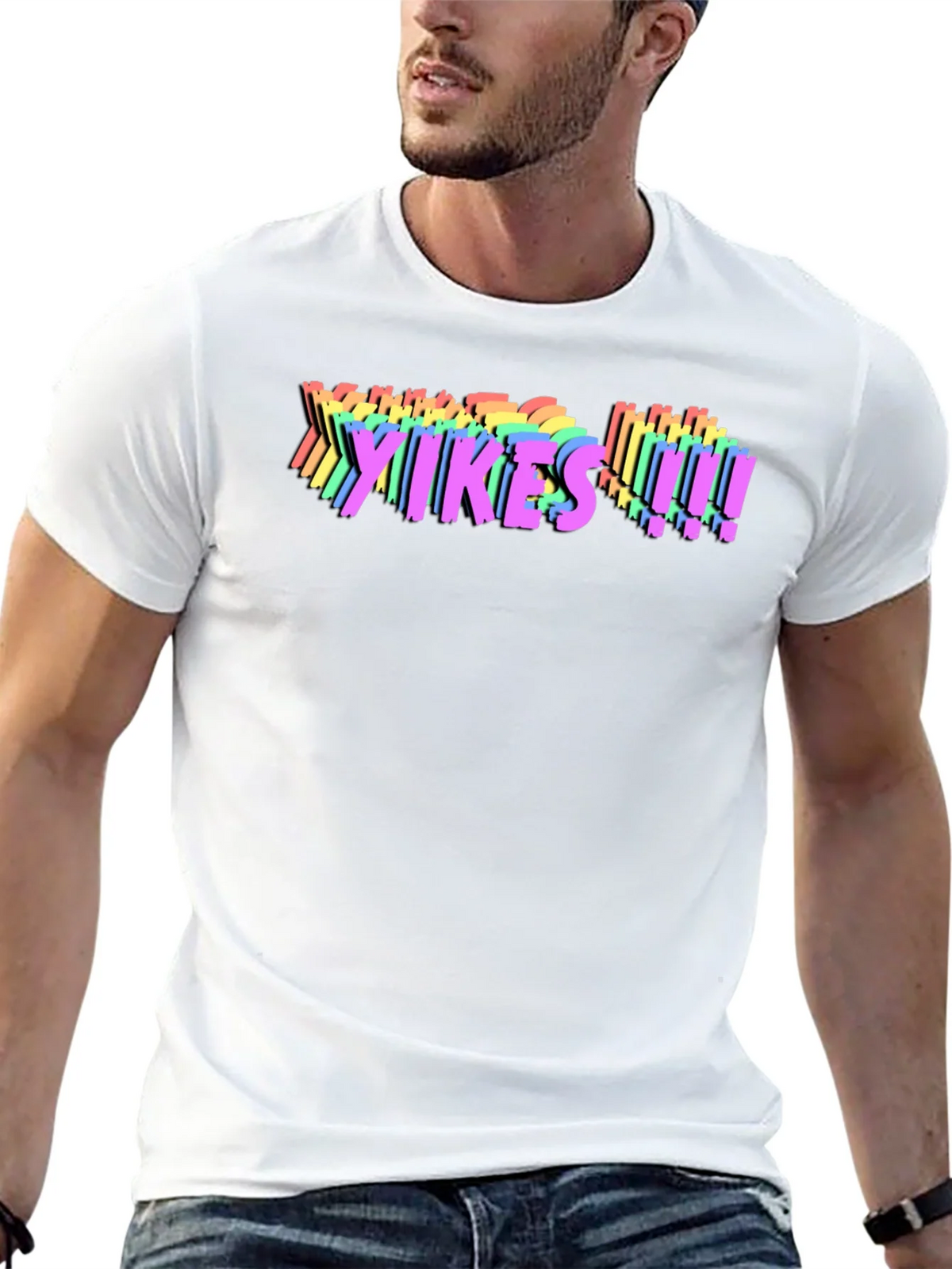 Yikes! Rainbow Graphic T-Shirt - Bold Statement Tee product image 12