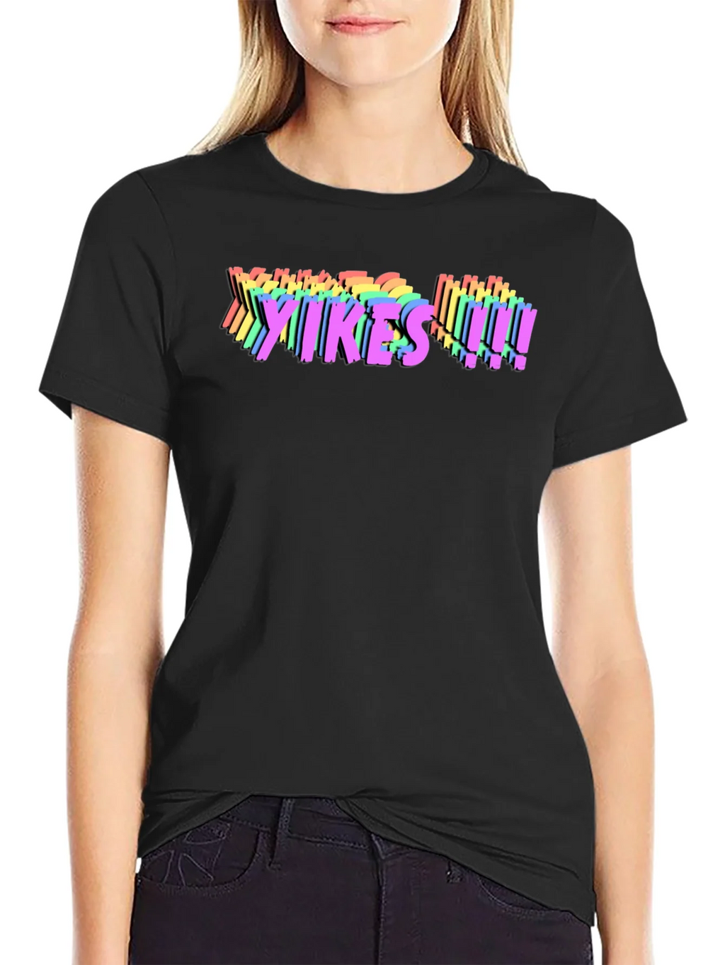 Yikes! Rainbow Graphic T-Shirt - Bold Statement Tee product image 2