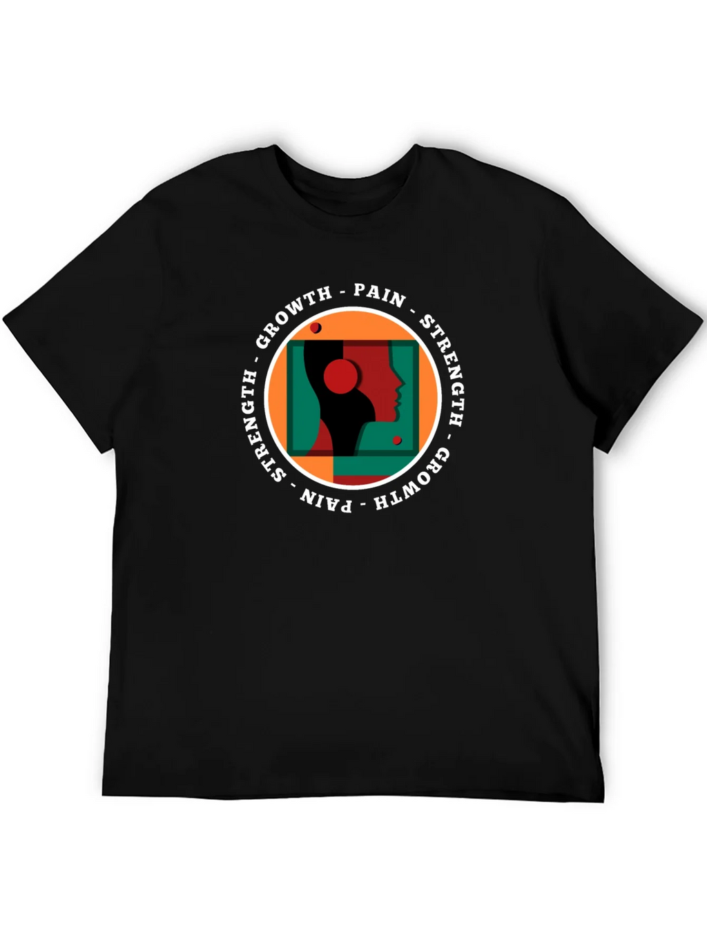 Growth Pain Strength Graphic Tee - Black product image 5
