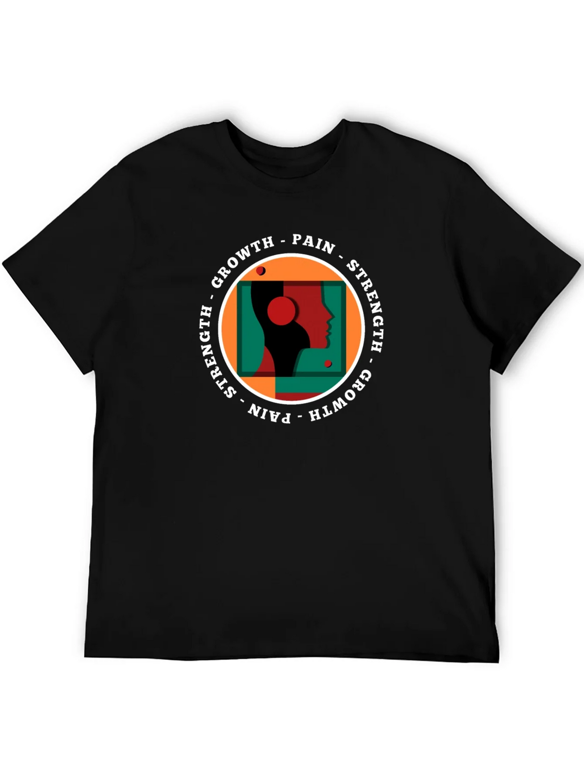 Growth Pain Strength Graphic Tee - Black product image 5